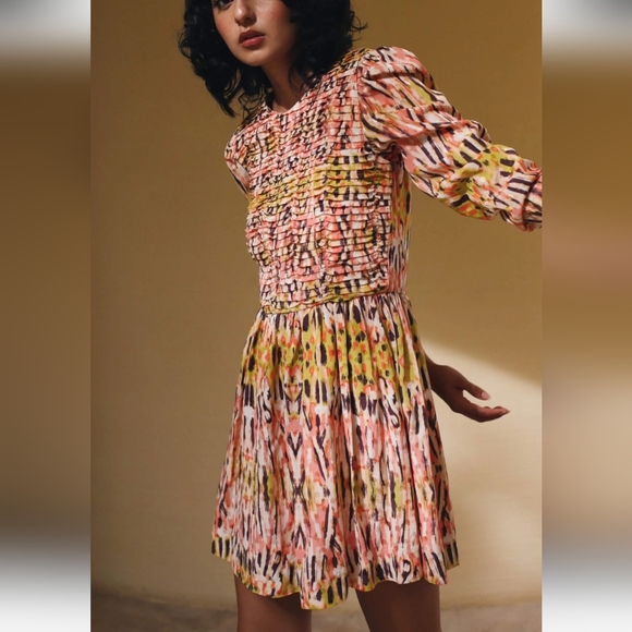 Atelier 17.56 Alma Dress A-line Coral - Picture 1 of 9